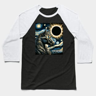 Galactic Equine Majesty: Horse Eclipse Adventure Tee for Equestrians Baseball T-Shirt